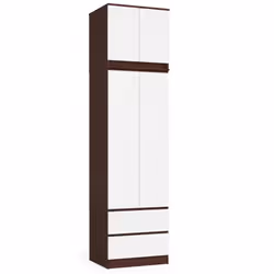 AKORD Furniture Factory SZCLPS60NADWENBIA, Wenge, Armoire, 3 étagères, 2 portes(s), Mat, Porte à charnière