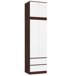 AKORD Furniture Factory SZCLPS60NADWENBIA placard et armoire de chambre à coucher 3 étagères 2 portes(s) Wenge