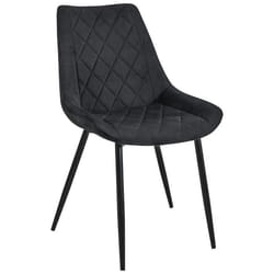 Chaise de salle à manger en velours AKORD SJ.0488 Noir - AKORD - Elégance - Chic - Métal - Velours
