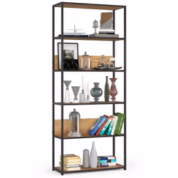 AKORD Furniture Factory REGMETCZARCRACL800, 6 étagères, 320 mm, 800 mm, 1920 mm