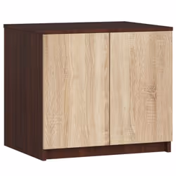 AKORD Furniture Factory SP0PSZNADS60WENSON, Wenge, Armoire, 2 étagères, 2 portes(s), Mat, Porte à charnière