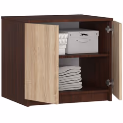AKORD Furniture Factory SP0PSZNADS60WENSON placard et armoire de chambre à coucher 2 étagères 2 portes(s) Wenge
