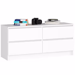 AKORD Furniture Factory OP0LK-120SZ4-BIA, Blanc, 4 tiroir(s), Mat, 16 mm, 51 cm, 400 mm