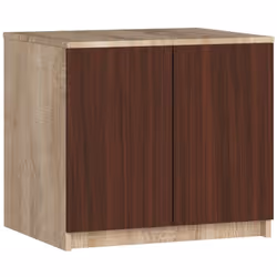 AKORD Furniture Factory SP0PSZNADS60SONWEN, Chêne, Armoire, 2 étagères, 2 portes(s), Mat, Porte à charnière