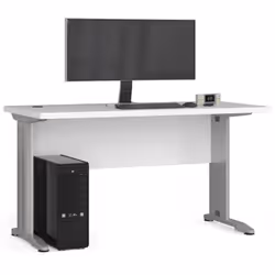 AKORD Furniture Factory BIUBM-135BIA, Droit, Forme rectangulaire, Mat, Blanc, 600 mm, 1350 mm