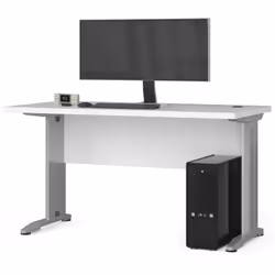 AKORD Furniture Factory BIUBM-135BIA bureau d'ordinateur Blanc