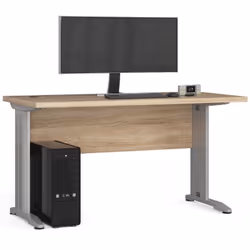 AKORD Furniture Factory BIUBM-135DS, Droit, Forme rectangulaire, Mat, Couleur chêne, 600 mm, 1350 mm
