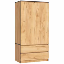 AKORD Furniture Factory SP0PSYSCRA010, Chêne, Armoire, 4 étagères, 2 portes(s), Mat, Porte à charnière