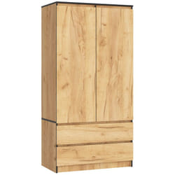 AKORD Furniture Factory SP0PSYSCRA010 placard et armoire de chambre à coucher 4 étagères 2 portes(s) Chêne