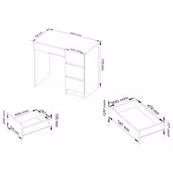AKORD Furniture Factory IP0PBIUSZARPRA7 bureau d'ordinateur