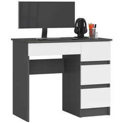 AKORD Furniture Factory IP0PBIUSZARBIAPRA7 bureau d'ordinateur Blanc