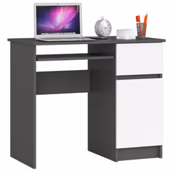 AKORD Furniture Factory IP0PBIUSZARBIAPIKSPR, Droit, Forme rectangulaire, Mat, Blanc, 1 tiroir(s), 500 mm