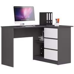 AKORD Furniture Factory IP0P3SSZABIAB16P, Droit, Forme rectangulaire, Mat, Blanc, 3 tiroir(s), 850 mm