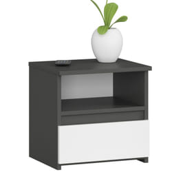 AKORD Furniture Factory OP0LCL1SZARBIA001 Table de nuit et table de chevet 1 tiroir(s)