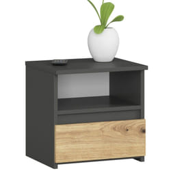 AKORD Furniture Factory OP0LCL1SZARART001 Table de nuit et table de chevet 1 tiroir(s)