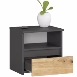 AKORD Furniture Factory OP0LCL1SZARART001 Table de nuit et table de chevet 1 tiroir(s)