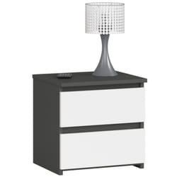 AKORD Furniture Factory OP0LCL2SZARBIA001 Table de nuit et table de chevet 2 tiroir(s)