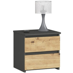 AKORD Furniture Factory OP0LCL2SZARART001 Table de nuit et table de chevet 2 tiroir(s)