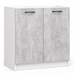 AKORD Furniture Factory KS0POLIBIABET001, 2 portes(s), 1 étagères, Blanc, Porte à charnière, 16 mm, 460 mm