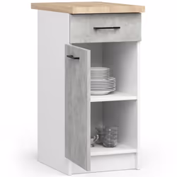 AKORD Furniture Factory KS0POLIBIABET004 Armoire de rangement de salle à manger et de cuisine