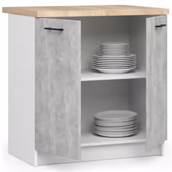 AKORD Furniture Factory KS0POLIBIABET015 Armoire de rangement de salle à manger et de cuisine