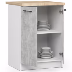 AKORD Furniture Factory KS0POLIBIABET007 Armoire de rangement de salle à manger et de cuisine