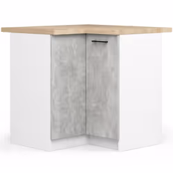 AKORD Furniture Factory KS0POLIBIABET010, 2 portes(s), 2 étagères, Blanc, Porte à charnière, 16 mm, 460 mm