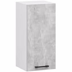 AKORD Furniture Factory KS0POLIBIABET008H580, 1 portes(s), 2 étagères, Blanc, Porte à charnière, 16 mm, 300 mm