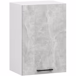 AKORD Furniture Factory KS0POLIBIABETW005H580, 1 portes(s), 2 étagères, Blanc, Porte à charnière, 16 mm, 300 mm