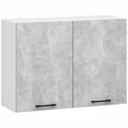 AKORD Furniture Factory KS0POLIBIABET002H580, 2 portes(s), 2 étagères, Blanc, Porte à charnière, 16 mm, 300 mm
