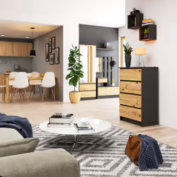 AKORD Furniture Factory OP0LK-6SZARART003 Commode - Vue supplémentaire 4