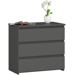 AKORD Furniture Factory OP0LCL-SZAR003 Table de nuit et table de chevet 3 tiroir(s)