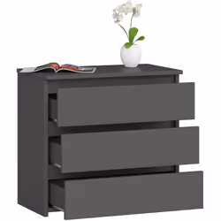 AKORD Furniture Factory OP0LCL-SZAR003 Table de nuit et table de chevet 3 tiroir(s)