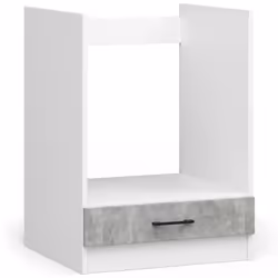 AKORD Furniture Factory KS0POLIBIABET013, 1 portes(s), 1 étagères, Blanc, Porte à charnière, 16 mm, 550 mm