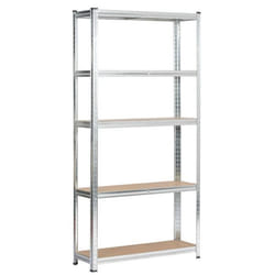 Étagères charge lourde 90 cm acier galvanisé charge maximale 875kg - L90xP30xH180 cm