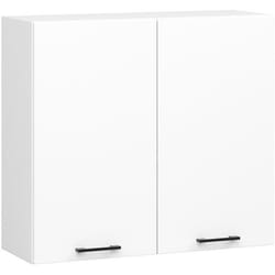Meuble de cuisine haut AKORD W80 H720 Blanche 2 portes 2 étagères 72x80x30 cm