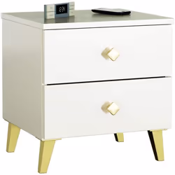 Table de chevet AKORD MOBI Cachemire 40 cm 2 tiroirs façade Cachemire 40x37x43 cm