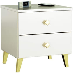 Table de chevet AKORD MOBI Cachemire 40 cm 2 tiroirs façade Cachemire 40x37x43 cm