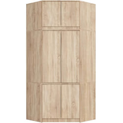 Armoire dangle avec surmeuble AKORD S100 Chêne Sonoma 100 cm 6 portes 100x50x235 cm
