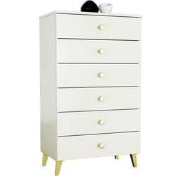 Commode AKORD MOBI Cachemire 60 cm 6 tiroirs façade Cachemire 60x37x104 cm