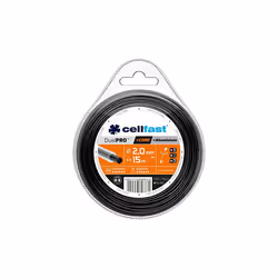 CELLFAST FIL DE COUPE DUAL PRO - ROND, AVEC NOYAU, SOLIDE ET ROBUSTE, RENFORCÉ AVEC DES PARTICULES D'ALUMINIUM, RÉSISTANT À L ...