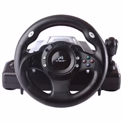 Tracer Drifter, Volant + pédales, PC, Playstation 2, Playstation 3, Numérique, Avec fil, USB 2.0, Noir