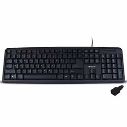 Tracer Maverick, Taille réelle (100 %), USB + PS/2, Clavier à membrane, Noir