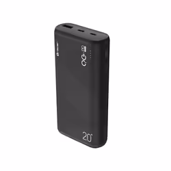Tracer AMOS, 20000 mAh, Polymère, Power Delivery, Quick Charge 3.0, 12 V, 20 W, Noir