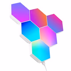 Tracer Lampes dambiance hexagonales RGB -Smart Hexagon 9W 6 lampes