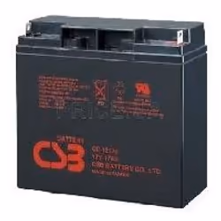 CSB GP12170, Sealed Lead Acid (VRLA), 12 V, Noir, 17000 mAh, ISO 9001, ISO 14001, 5,5 kg