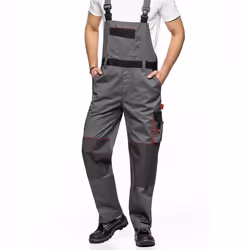 Pantalon de travail Salopette LENNOX AVACORE gris-noir Taille 48 (86-90)