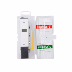 Phomètre électronique pour l'eau. Spécifications : - Plage : 0,00 - 14,00 pH ; - Résolution : 0,01 pH ; - Précision : 0,1 pH  ...