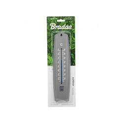 Bradas - Gris Plastique Extérieure Thermomètre 25/50C Traditionnel Mesure Température
