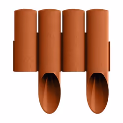 Palissade de jardin - CELLFAST - Standard - Rouge brique - 255 cm de hauteur - 23 m de longueur